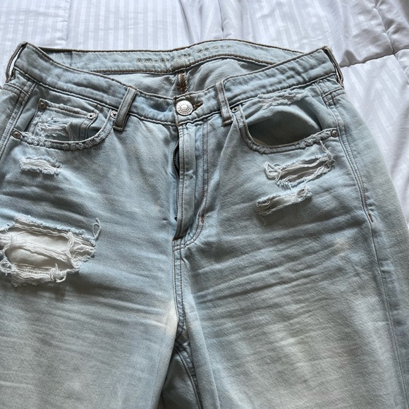 american eagle light wash wide leg skater jean - Picture 3 of 3